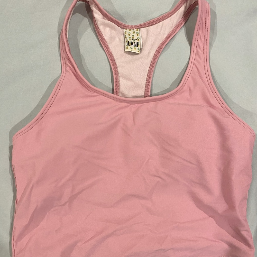 Kortni Jean bubble gum pink racer back